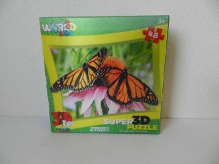 Obrázek z Puzzle 3D motýl 48 dílků 23x31cm 